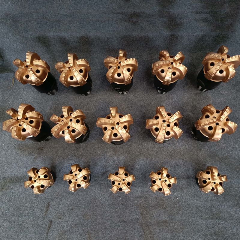 Aanpasbare 200 mm 6 lemmen Waterput Pdc Bits Met mondstuk En vaste snijmachine Snijtype